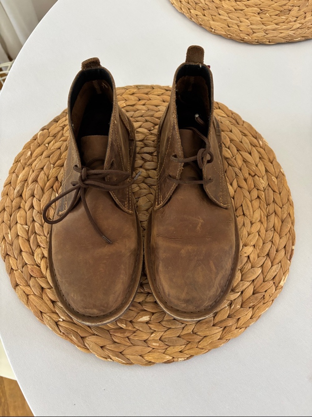 Woman’s  Brown Leather Chukka Boots - Casual Lace-Up